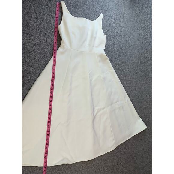 Jansan Mini Dress White Fit to Flare Skater Size Medium - Picture 9 of 9